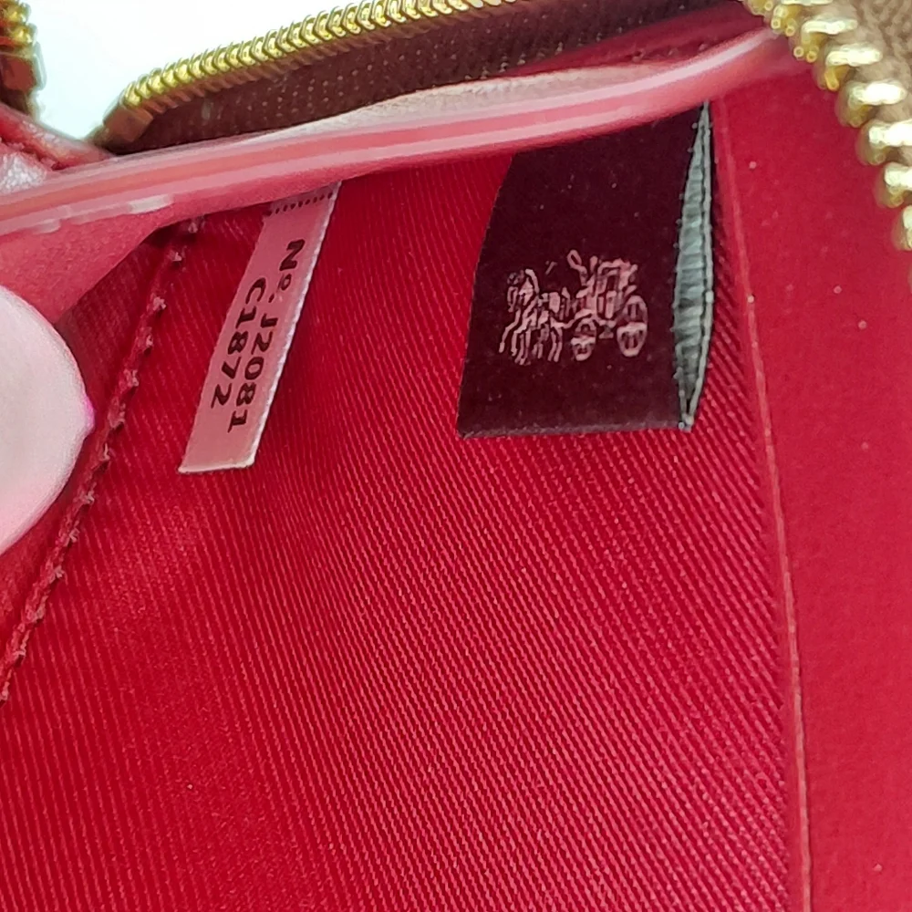 Coach Rainbow Multi-Color Signature Large Phone Wallet With Strap NWT 🌈🌈 - Picture 10 of 11